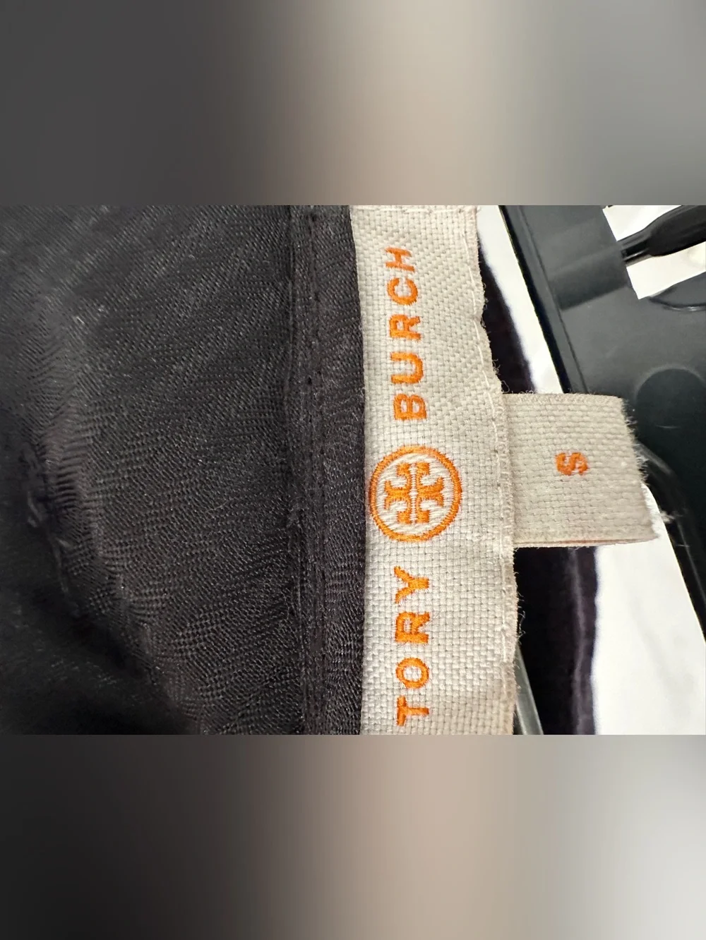 Tory Burch Mid Rise Dark Navy Blue Textured Knit Ankle Pants
